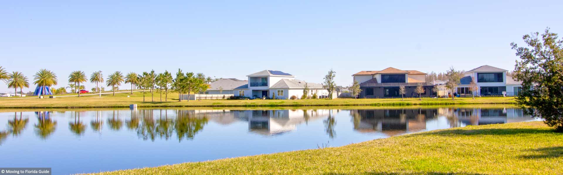 homes overlooking large lake