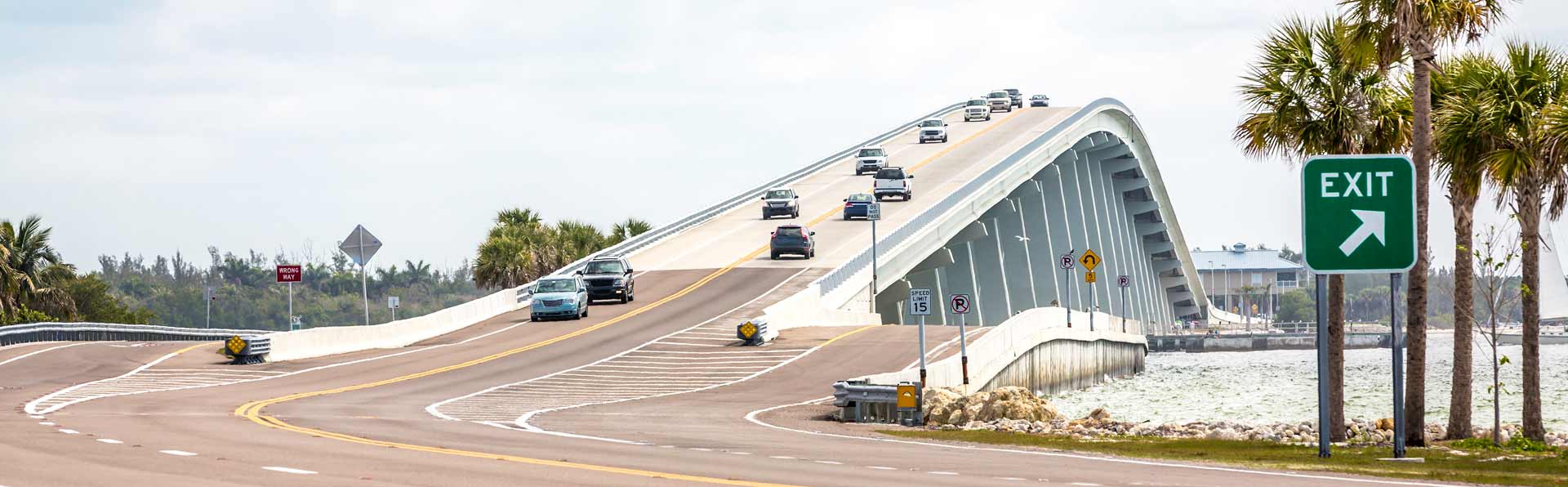 Sanibel Causeway Bridge with traffic