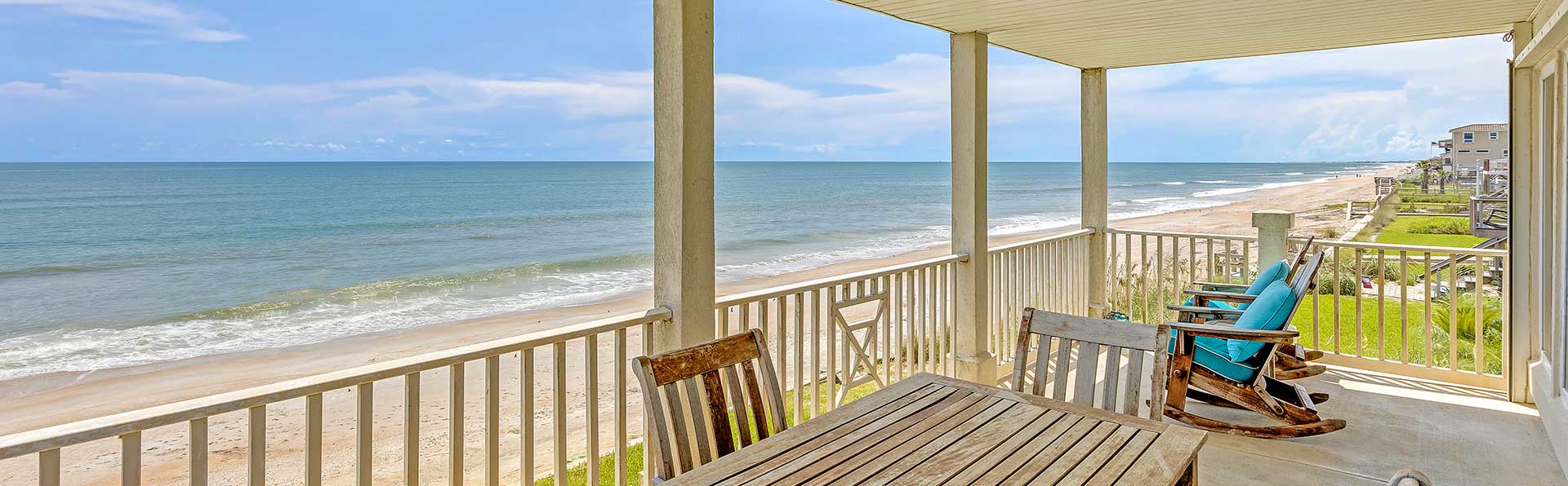 View of Atlantic Coast Beaches from condo balcony