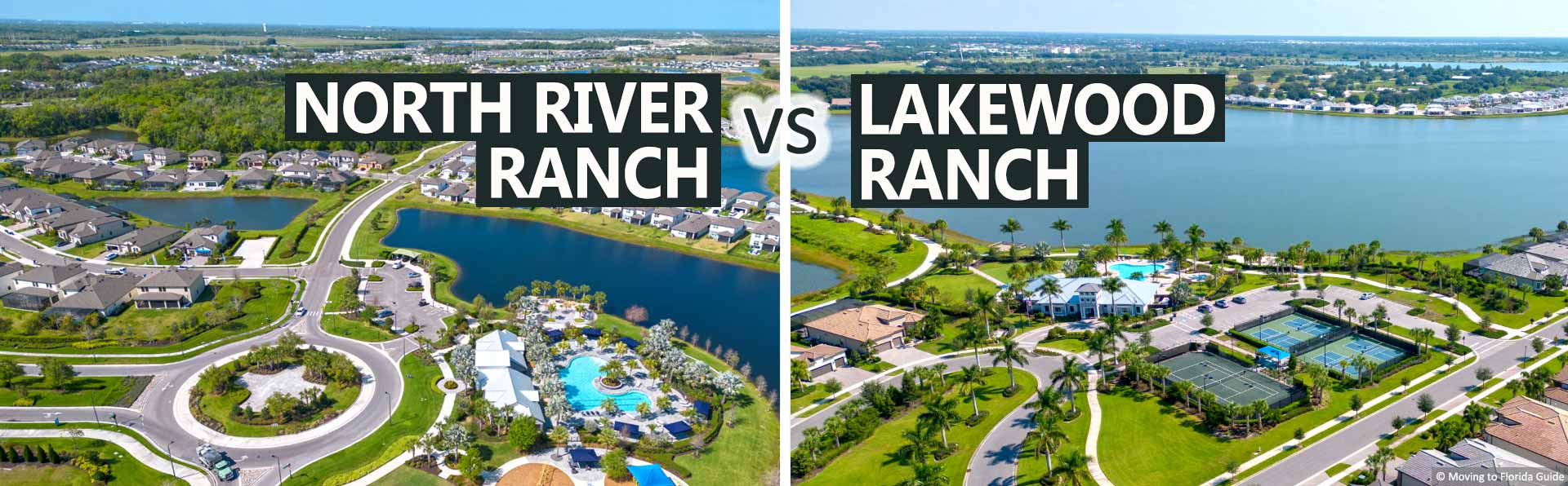 aervial views of lakewood ranch and palmer ranch