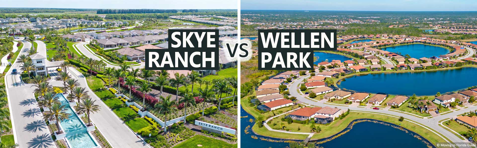 Aerial views of Skye Ranch and Wellen Park