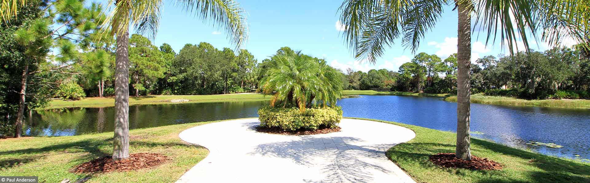 Park with water view and walking trails