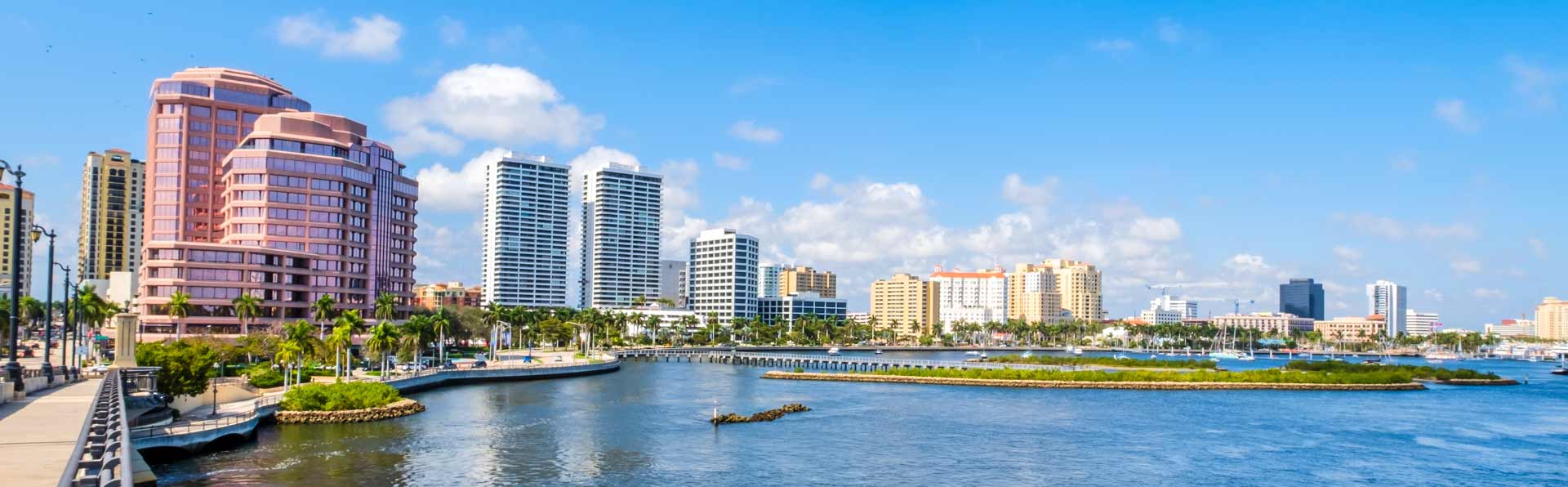 West Palm Beach FL downtown Skyline