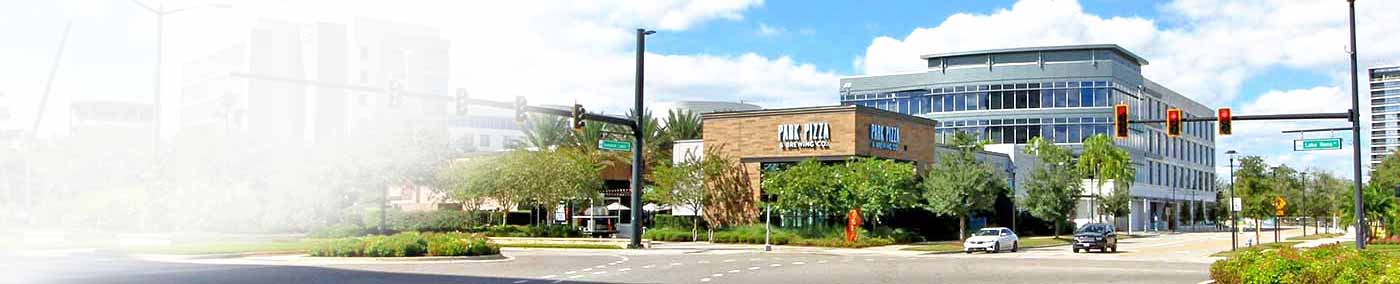 street view of Lake Nona Community town center