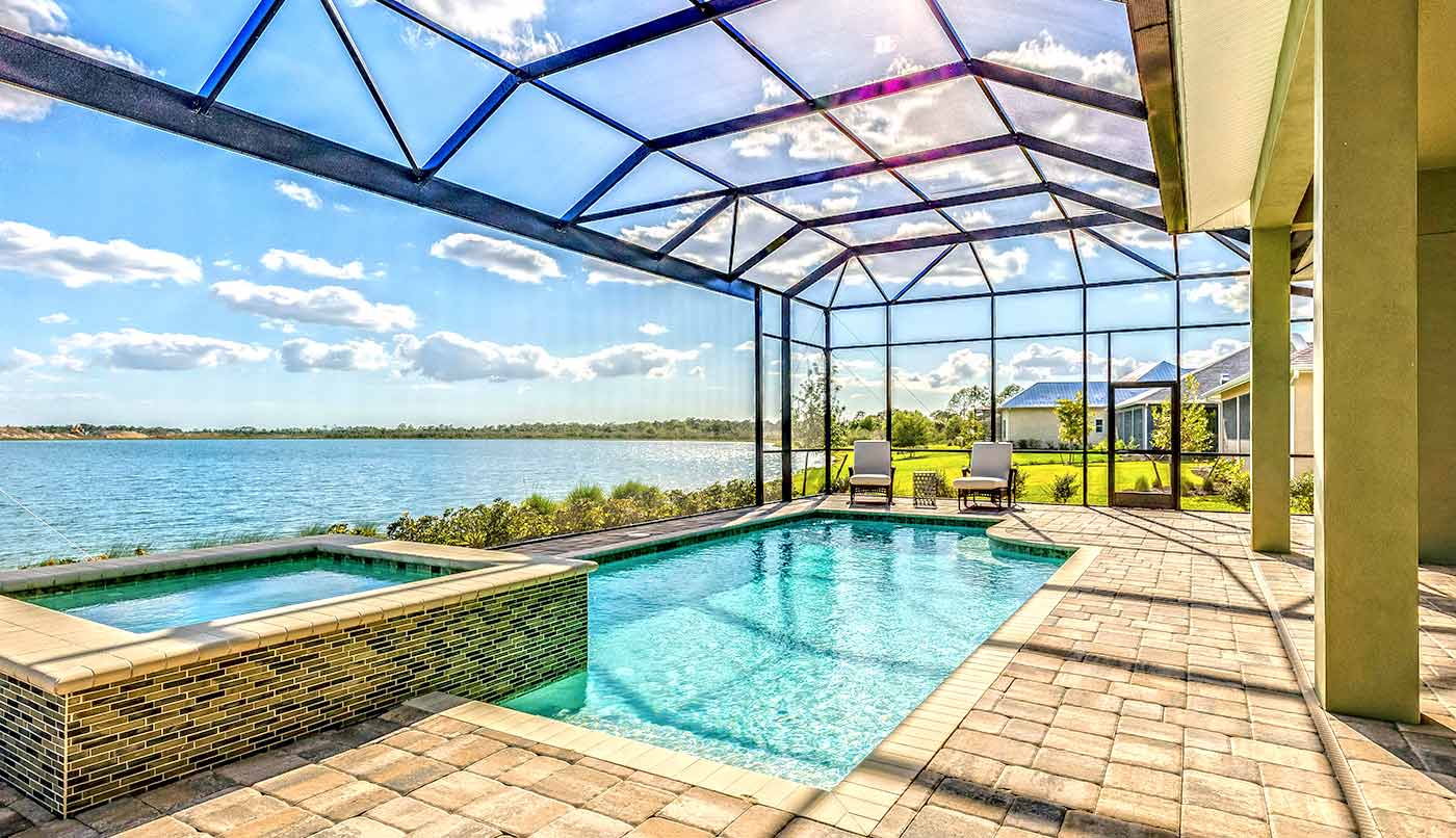 Lakewood Ranch Outdoor Living with Water Views