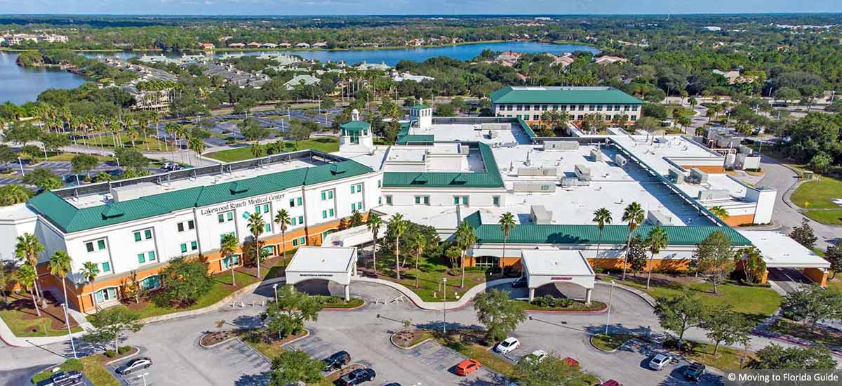 aerial view of Lakewood Ranch Medical Center