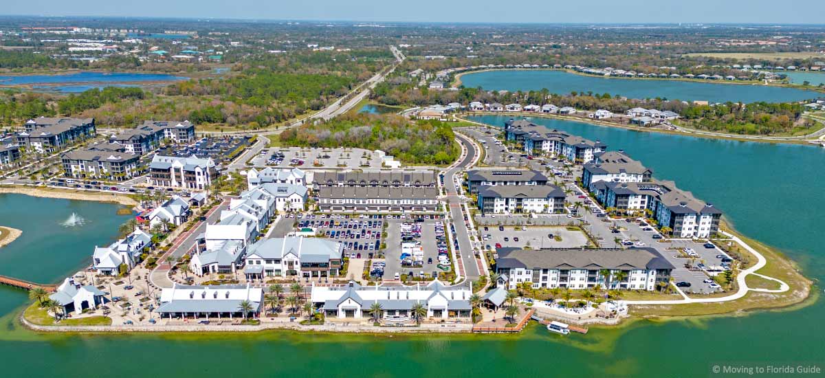 aerial view of new Lakewood Ranch town center
