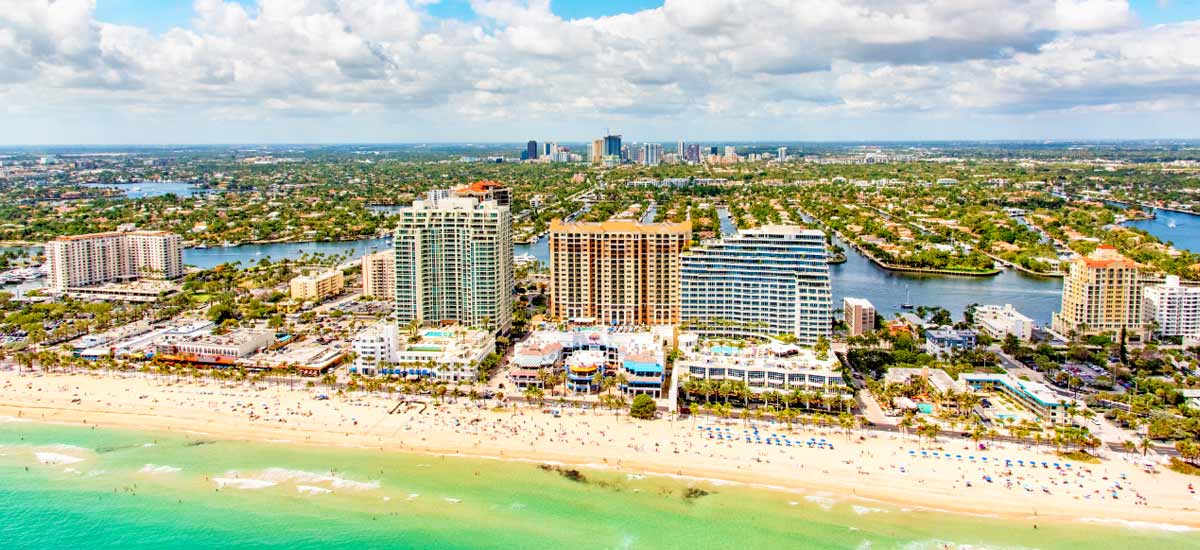 Fort Lauderdale along the Atlantic Coast