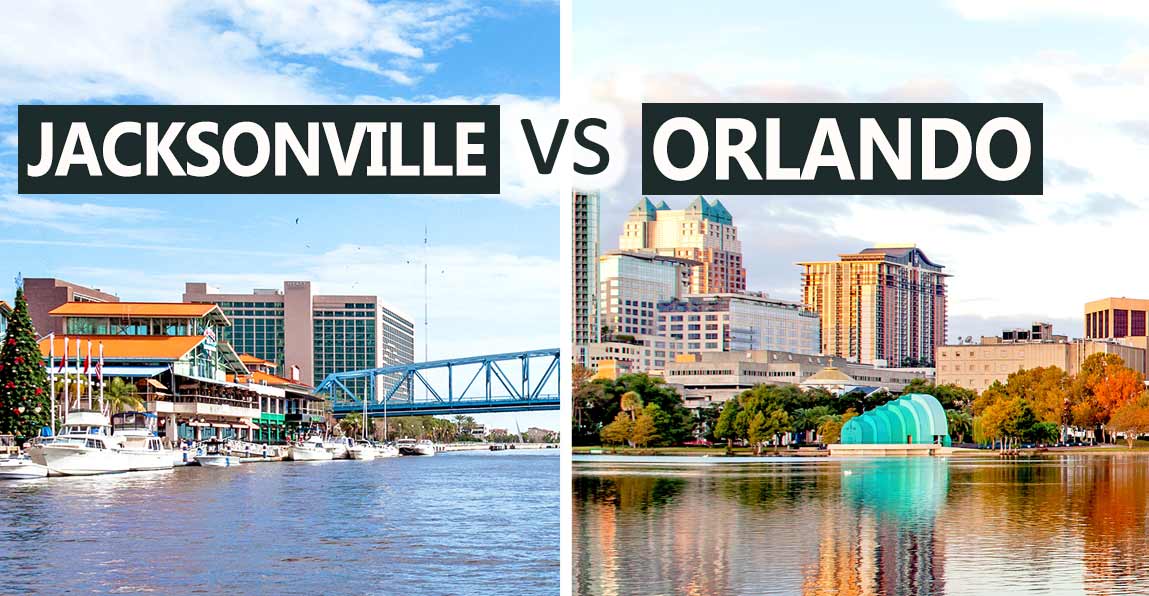 View a detailed city analysis comparing and contrasting Jacksonville and Orlando