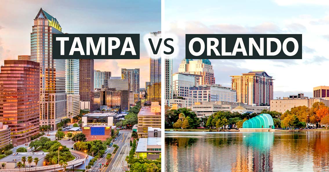 View a detailed city analysis comparing and contrasting Tampa Bay and Orlando